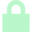 Schloss-Symbol fuer Sicherheit