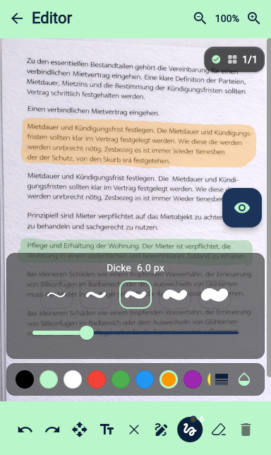Editor: Freihand bearbeiten