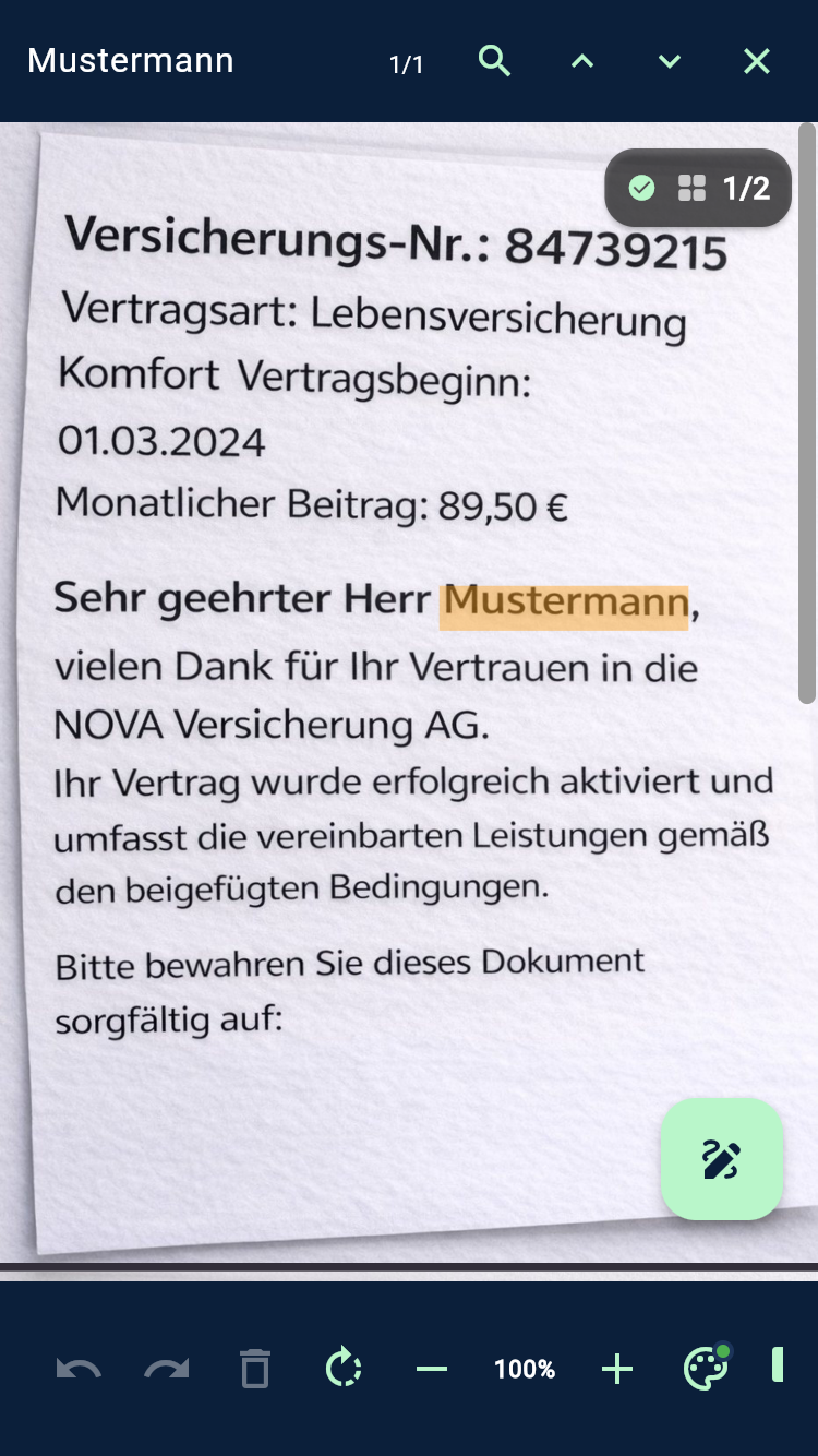 Texterkennung: Übersicht und Header
