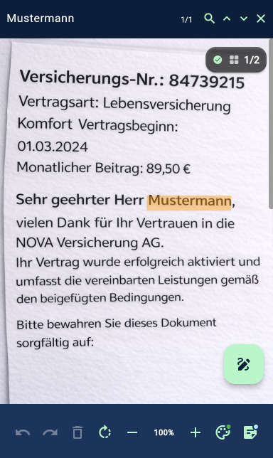 Texterkennung: Übersicht und Header