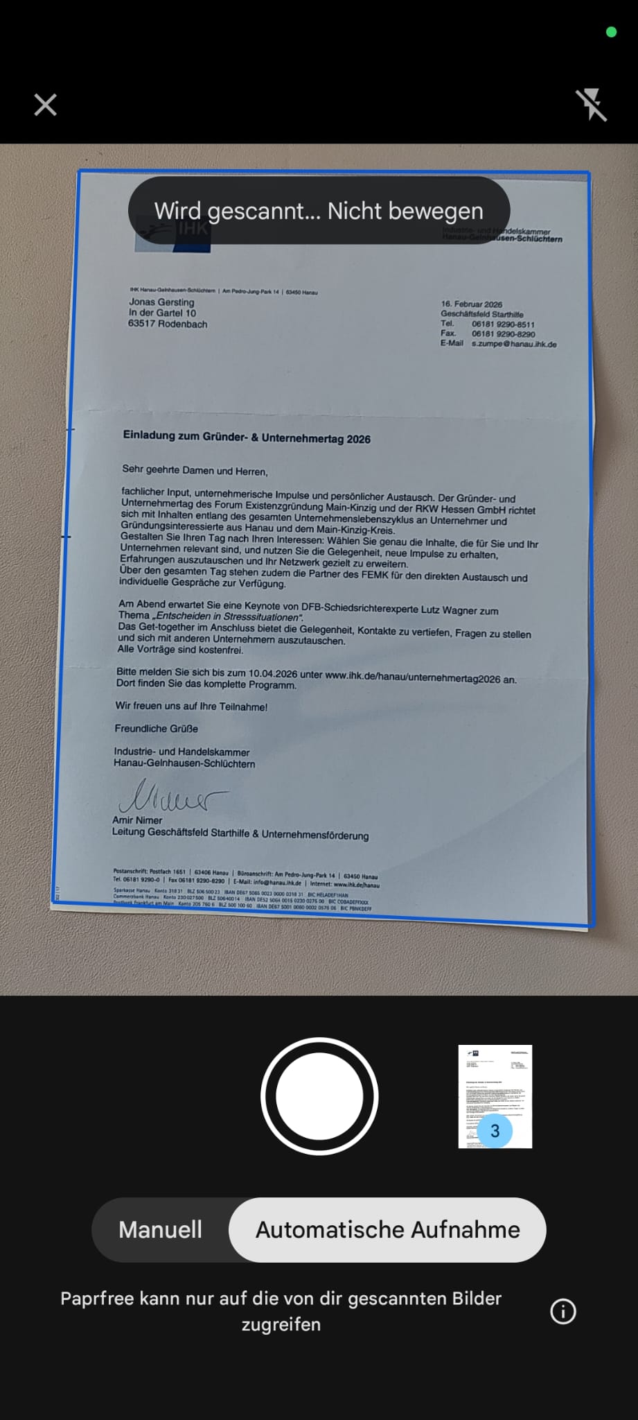 Texterkennung: PDF scannen